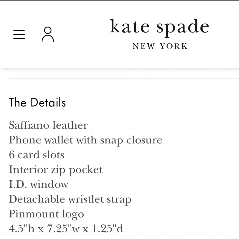 🆕 Kate Spade leather clutch wallet - Picture 8 of 11
